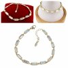 1326 Bransoletka elegancka Austrian Crystal złota cyrkonie 17+3 pozłacana 14k Xuping 